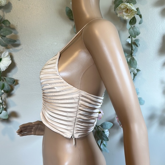 A.L.C. Ari Pleated Crop Top - Picture 9 of 14